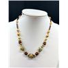 Image 2 : Antique C.1920s Speckle Murano Glass Italy Necklace Marked 12k G.F. Excellent!