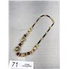 Image 3 : Antique C.1920s Speckle Murano Glass Italy Necklace Marked 12k G.F. Excellent!