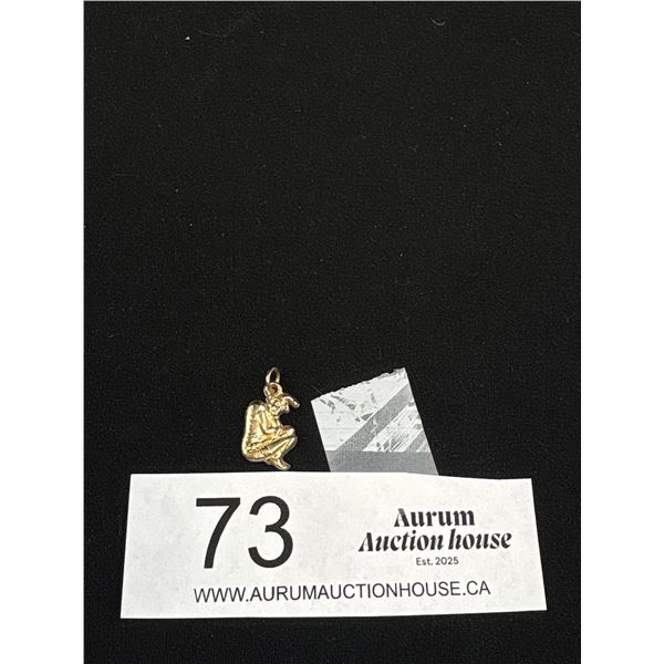 Antique Victorian Gold Elf Charm Great!