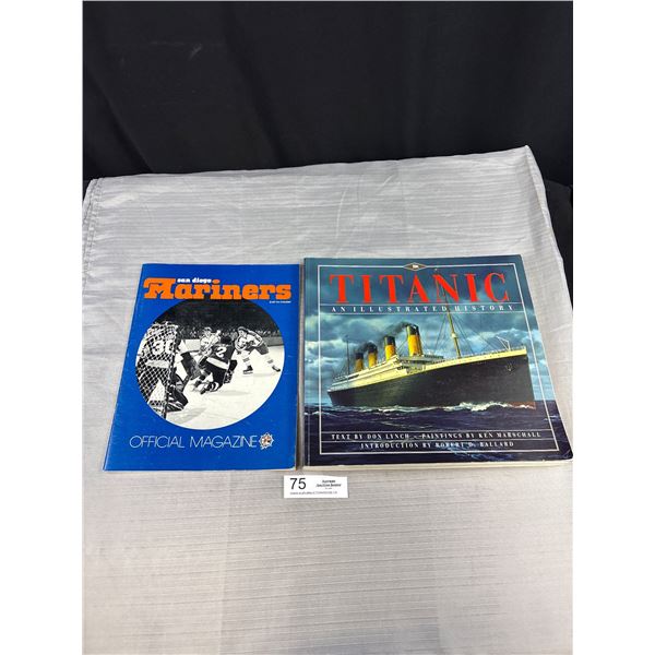 1975 San Diego Mariners Program + Titanic Coffee Table Book