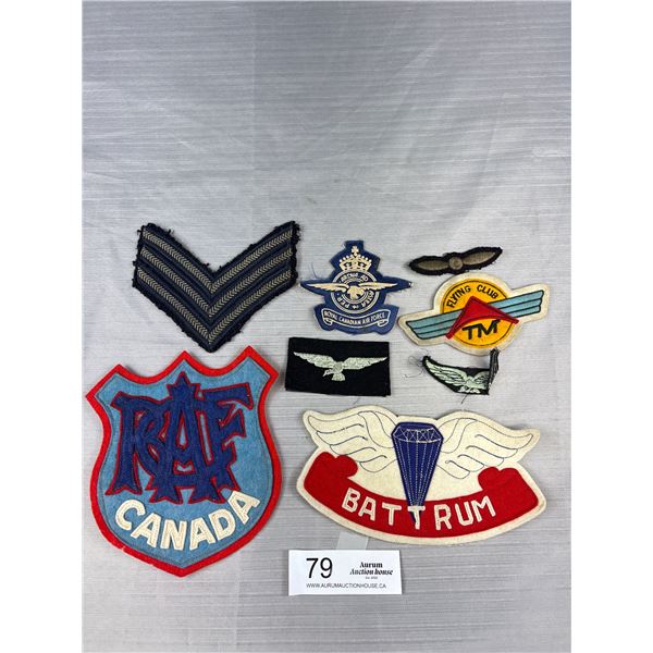 Lot of WW2 RCAF Flying Club Badges