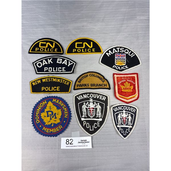 Lot of Canadian Police and Shooting Badges