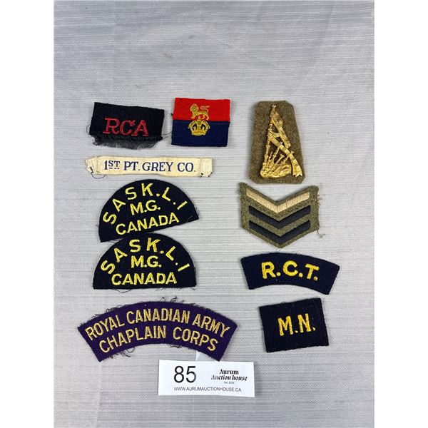 Lot of WW2 Canadian/British Badges