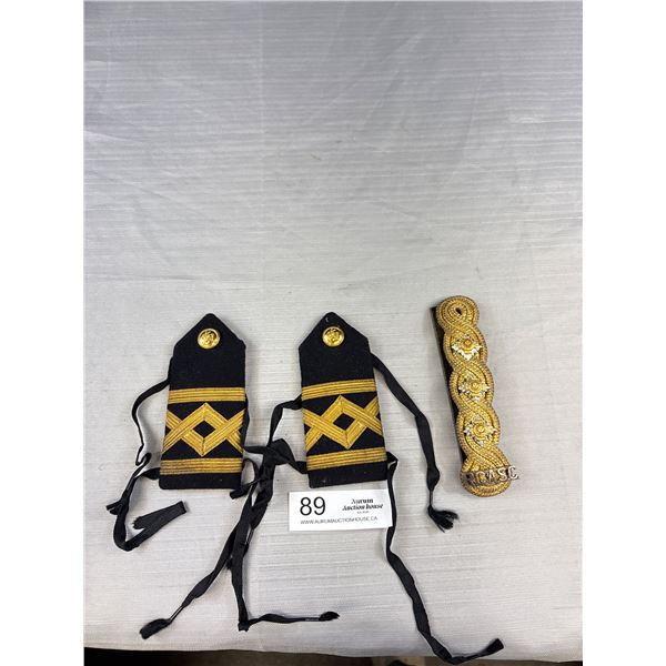 WW2 RCASC Epaulettes Merchant Navy Epaulettes