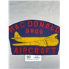 Image 2 : Vintage Macdonald Bros Aircraft Jacket Patch 10" Wide 6.5" Tall