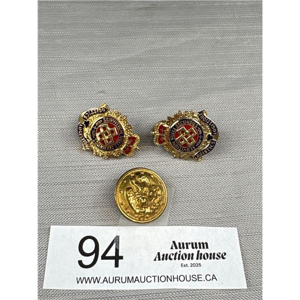 Lot of Military Buttons and Pins