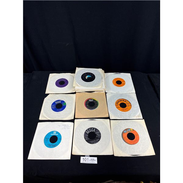 Lot of 25 Vintage 45 Records