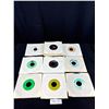 Image 1 : Nice Lot of 25 Vintage 45 Records in Sleeves