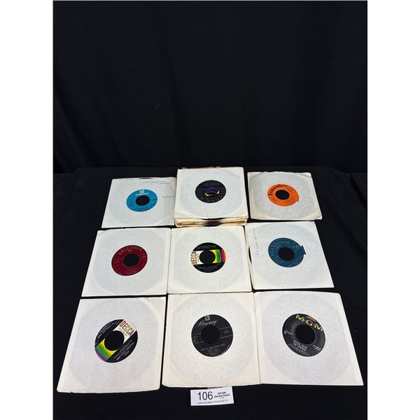 Nice Lot of 25 Vintage 45 Records in Sleeves