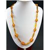 Image 2 : Gorgeous Antique 1920s Art Deco Rare Shape Gold Speckled Murano Glass Bead Necklace Excellent!