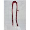 Image 3 : Antique Faceted Garnet + Glass Necklace C.1920s Needs Repair Beauty!
