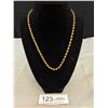 Image 1 : Vintage Large Gold Rope Chain Necklace Quality!