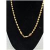 Image 3 : Vintage Large Gold Rope Chain Necklace Quality!