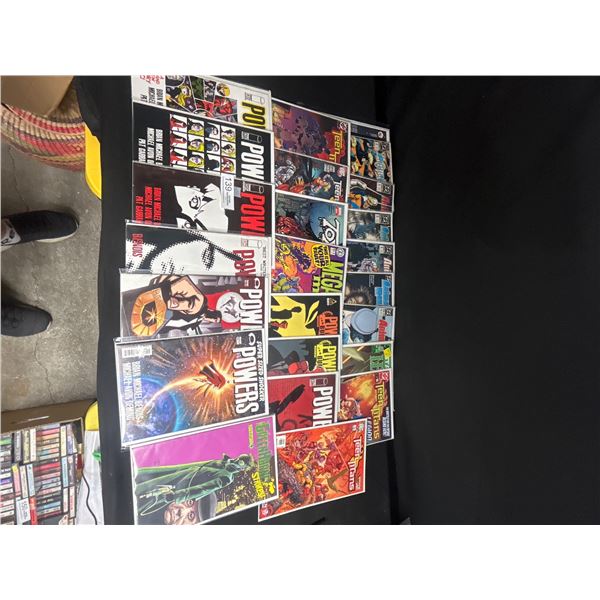 Lot of 25 Comics on Board in Bag