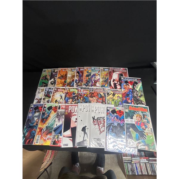 Lot of 25 Comics on Board in Bag