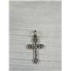 Image 2 : Tested Sterling Silver 1.5" Cross + Ring