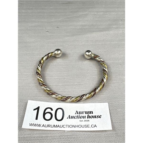 Antique Roman Style Triple Metal Bracelet (Nice Quality)