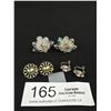 Image 1 : 3 Pairs of Vintage Earrings (Rhinestone Pair Marked Sterling)