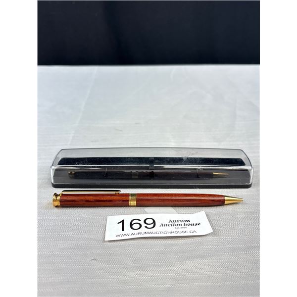Mahogany + Gold Plated Pencil (Nice Quality)