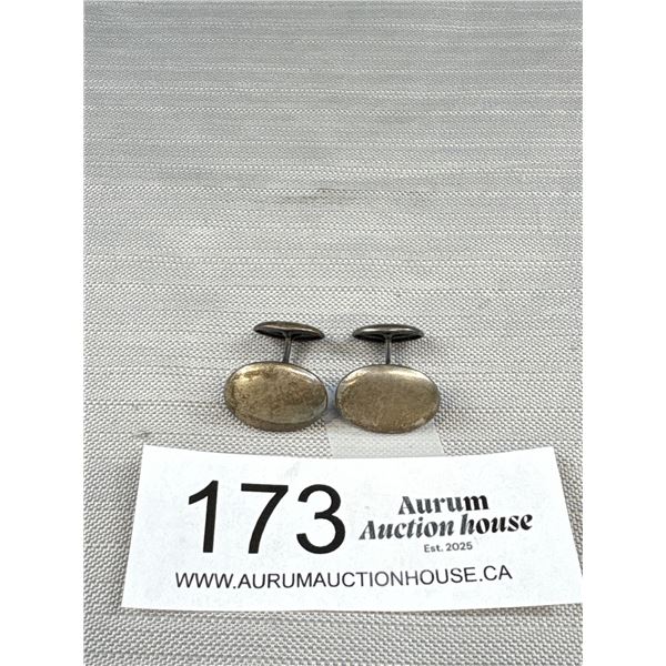 Nice Pair of Early 1900s Sterling Cufflinks