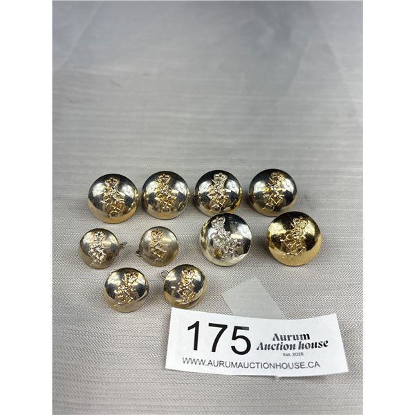 A Lot of Military Uniform Buttons