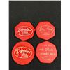 Image 2 : 4 Vintage Dairyland Milk Tokens