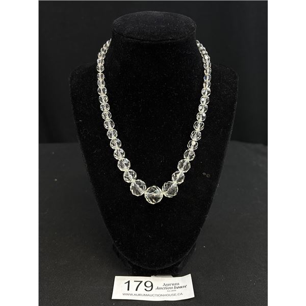 A Superb Quality 1930s Crystal Graduated Necklace