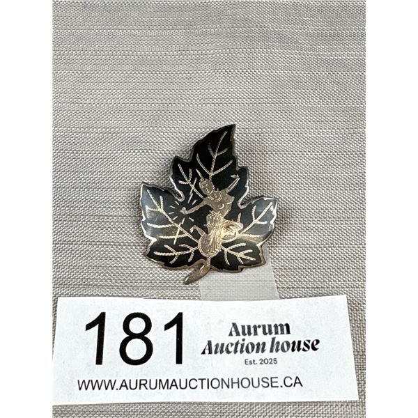 A Large Siam Sterling + Enamel Broooche 2" x 2"