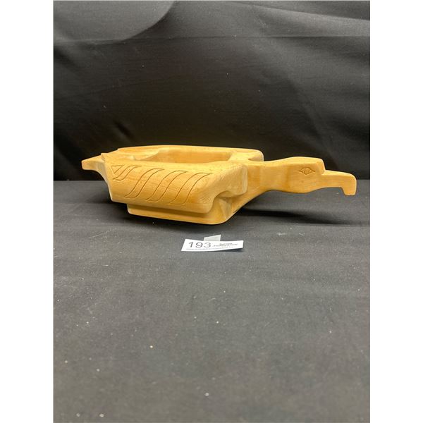 Nice 16" Wide West Coast Native Carving Eagle Bull