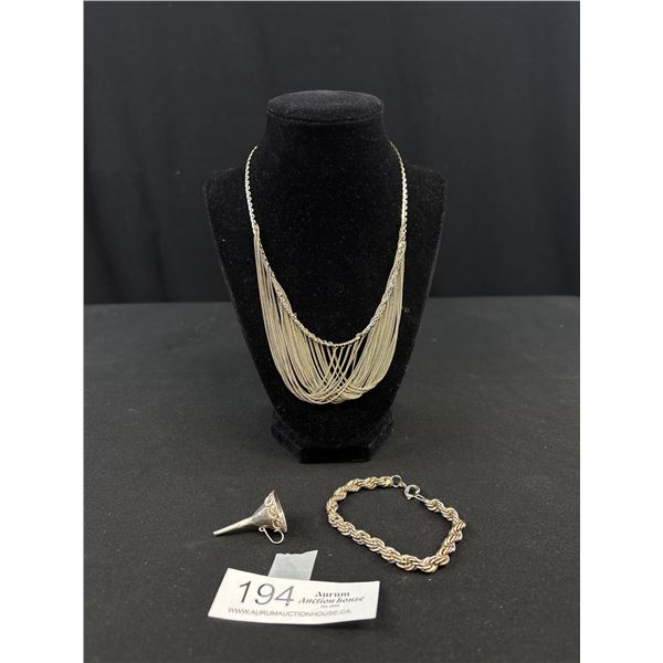 Lot of Silver Jewelry Pieces