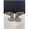 Image 2 : 2 Horse Head Metal Book Ends