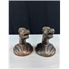 Image 3 : 2 Horse Head Metal Book Ends