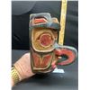 Image 2 : Hard to Find West Coast First Nations Ceremonial Carved Mask 10" Tall With Mouth Piece These Were to