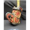 Image 8 : Hard to Find West Coast First Nations Ceremonial Carved Mask 10" Tall With Mouth Piece These Were to