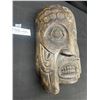 Image 3 : 12.5" Talll Carved West Coast Native Mask Lots of Detail with Faces Carved in the Eyes Etc.