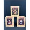 Image 4 : Lot of 7 Teddy Bear Christmas Ornaments in Boxes