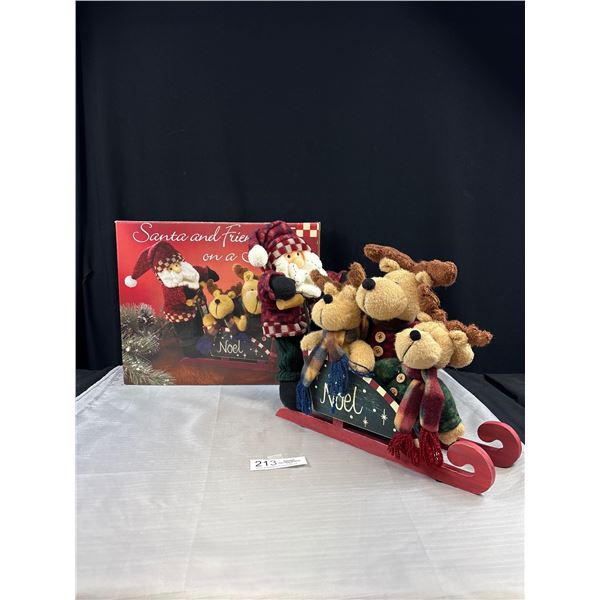 Santa and Friends On A Sleigh Still in Original Box