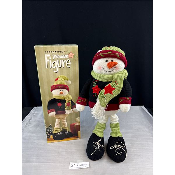 Decorative Snowman Figure in Original Box
