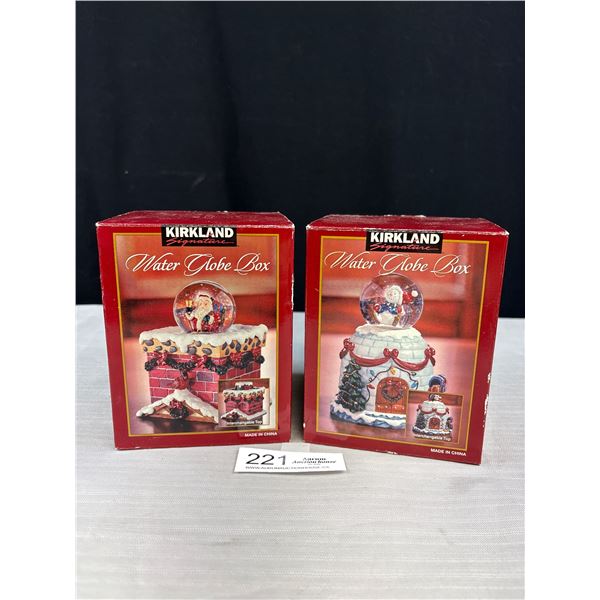 2 Kirkland Waterglobes in Boxes