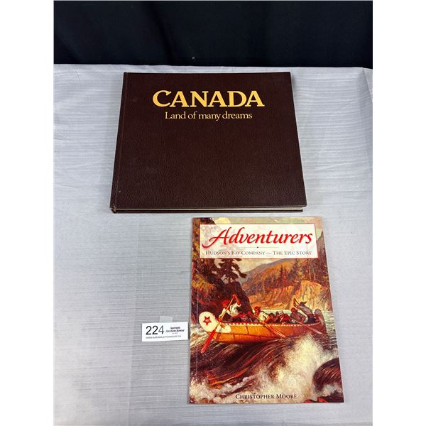 Hardcover Table Book 'Canada Land of Many Dreams' and Hudsons Bay Company Story