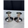 Image 2 : Vintage Silverplate 7" Tall Water Jug and Pair of Candleholders