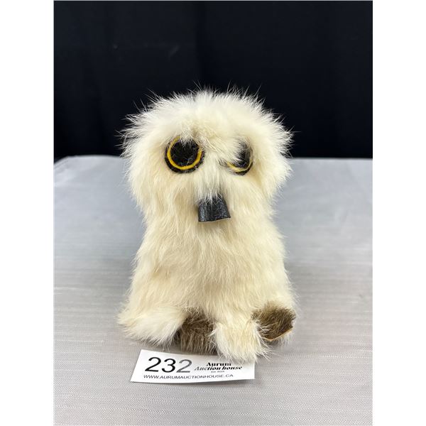 Vintage Handcrafted Inuit Fur and Seal Skin 5.5" Tall Ookpik