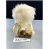 Image 2 : Vintage Handcrafted Inuit Fur and Seal Skin 5.5" Tall Ookpik