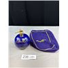 Image 1 : Vintage Crown Royal Purple Bag w/Xmas Ornament (Ready for New Mini Bottle)