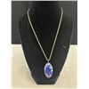 Image 2 : Vintage Lapis Lazuli Necklace and Earrings