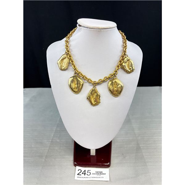 Fabulous Brutalist Necklace - Great Quality and Vintage!