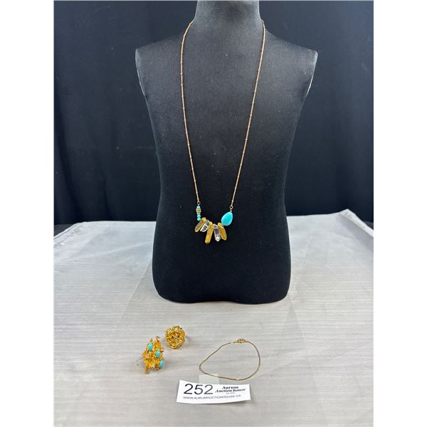 Lovely Costume Jewelry Lot - Rings, Necklaces, Bracelets