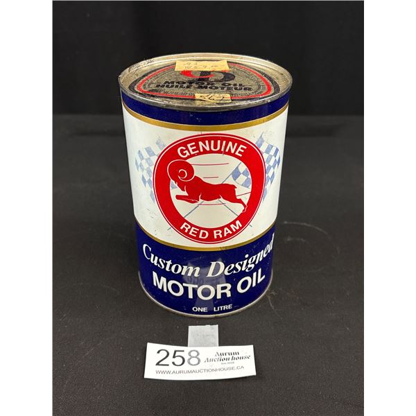 Full Genuine Red Ram Motor Oil Tin