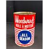 Image 3 : 2 Full Woodwards All Season Motor Oil Tins Pin Holes on Top