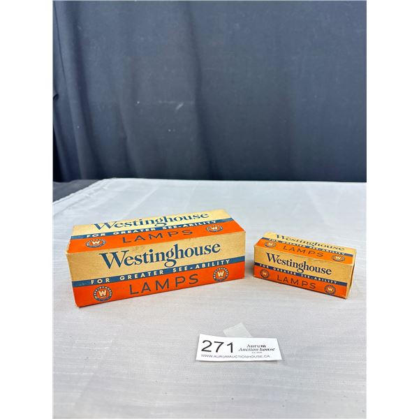 2 Vintage Boxes of Westing House Lamps